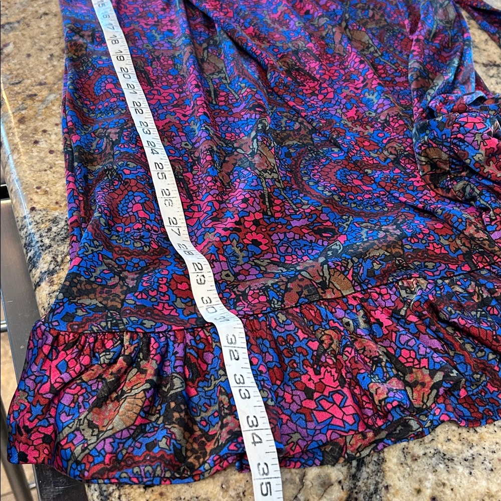 Vintage Betsy Johnson floral stain glass wrap dress - Picture 8 of 11